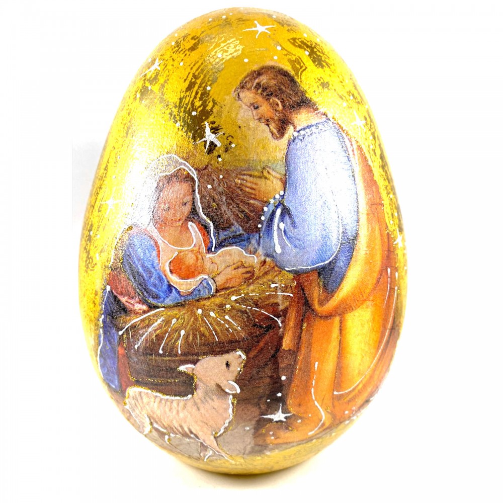 Яйце керамика 24 см - Рождество
