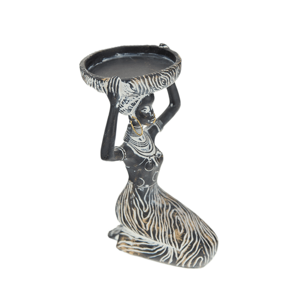 Декоративна статуетка свещник - Африканка