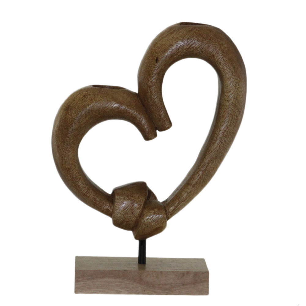 Декоративна статуетка свещник - Сърце