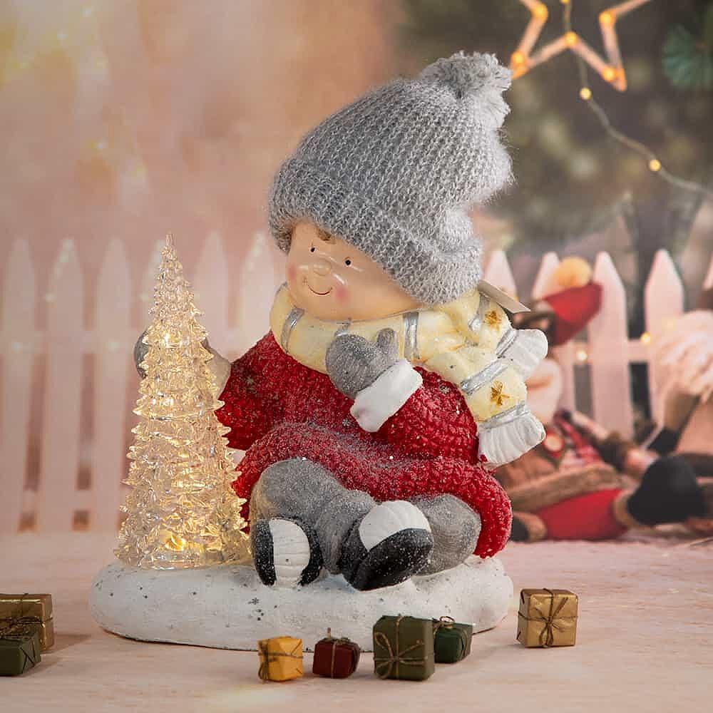 Коледна декорация - Момче с елха
