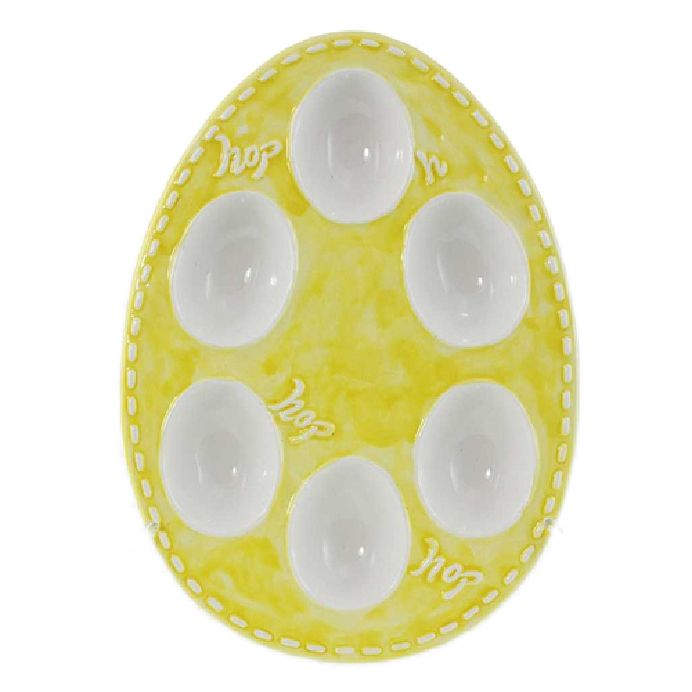 Великденска поставка яйце за 6 яйца от керамика 