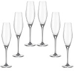 Комплект 6 чаши за шампанско 210мл - Сандра