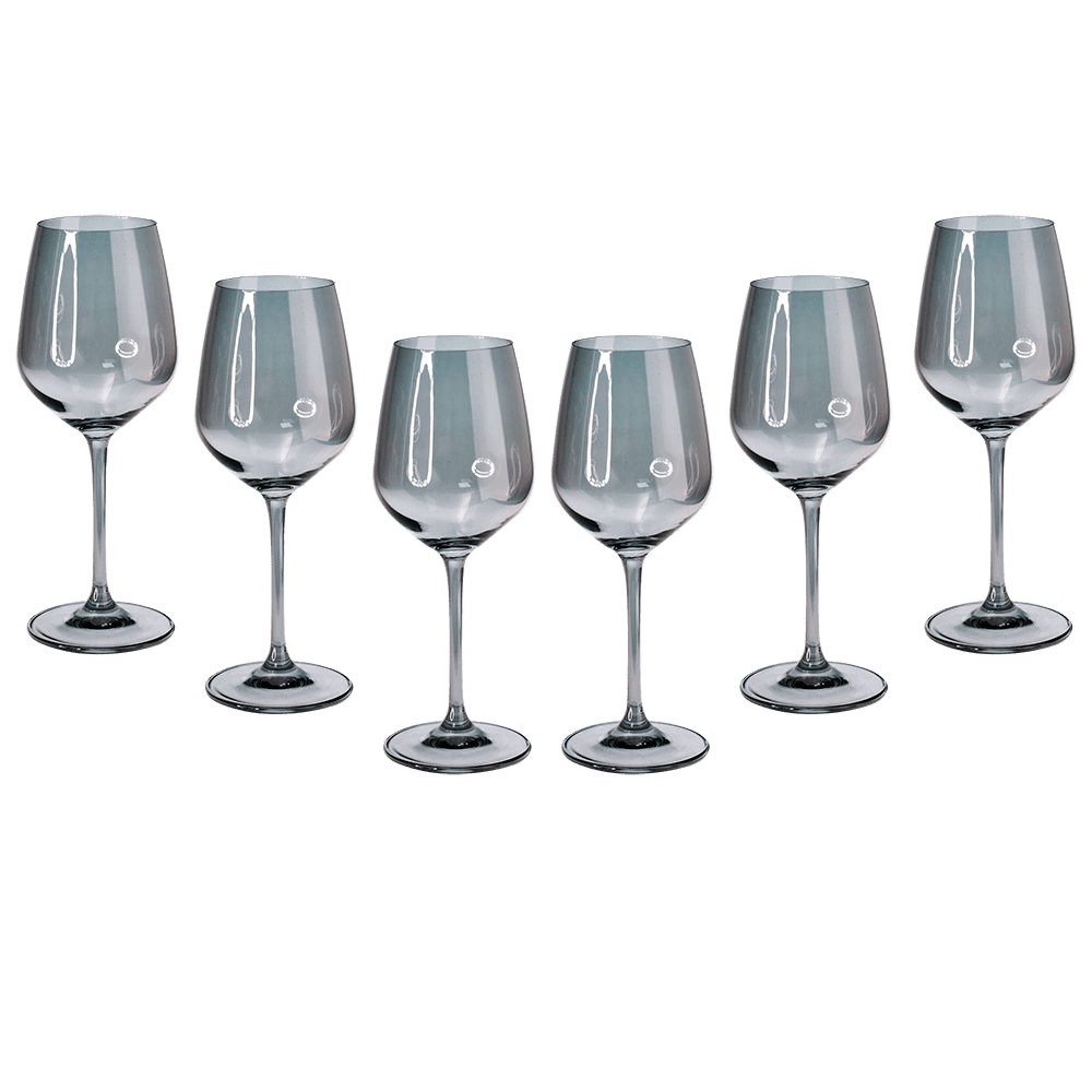 Комплект 6 бр чаши за вино 388 мл - Gray